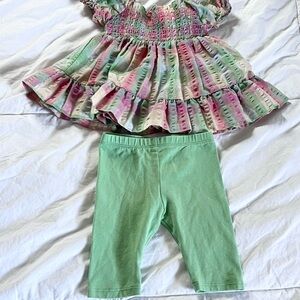 Spring set 6-9 mo Bonnie Baby Pastel Spring outfit
